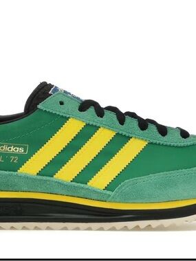 adidas SL 72 Men's Green & Yellow Retro Runner 6.5 Mens 8 womens